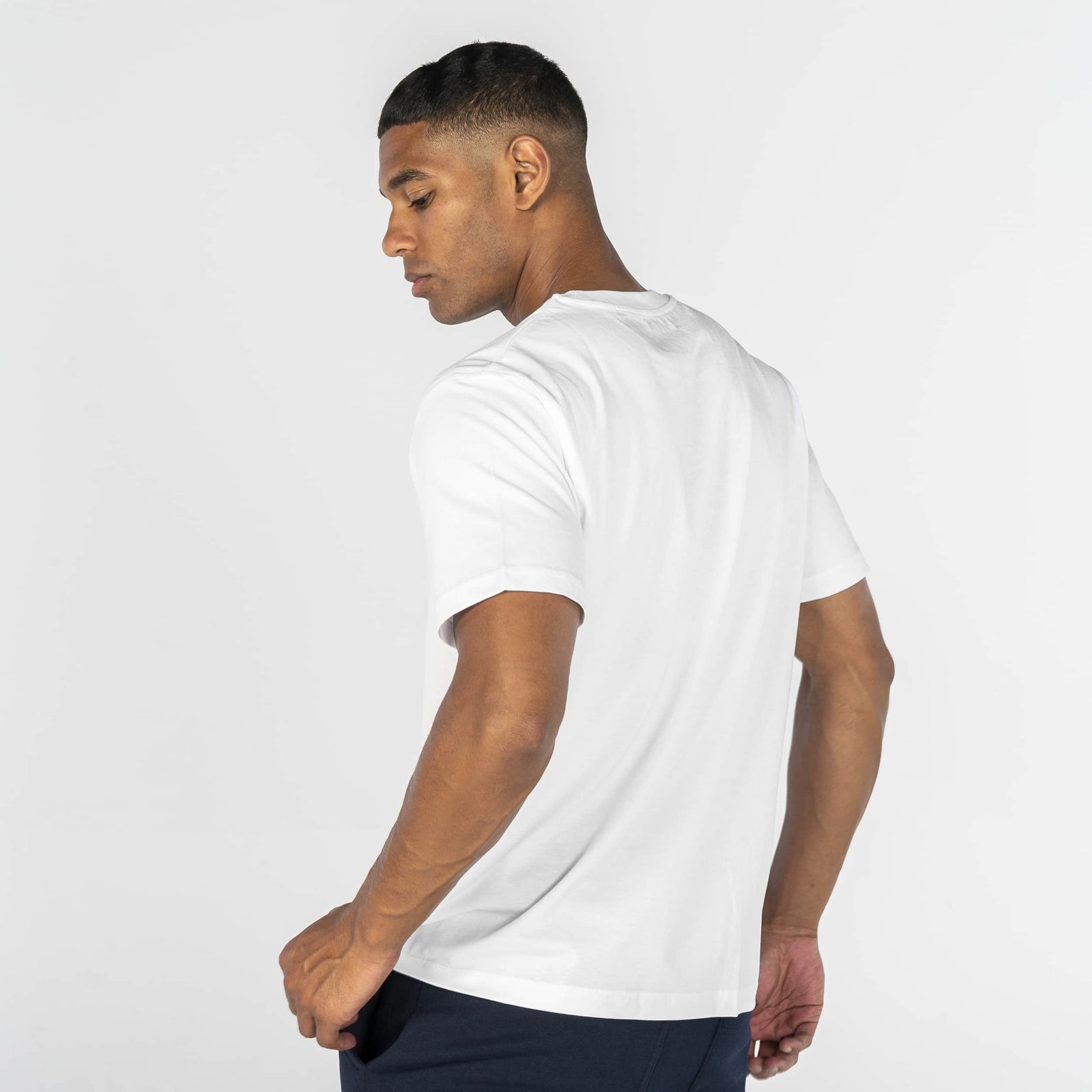 ●ANOTHERYOUTH● eyelet damage t-shirt - white / unisex Wonder Looper Triple Heavyweight Tsuriami Crewneck T-Shirt